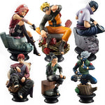 Action Figure Naruto 6 Pezzi da "9 Cm "